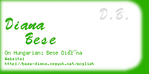 diana bese business card